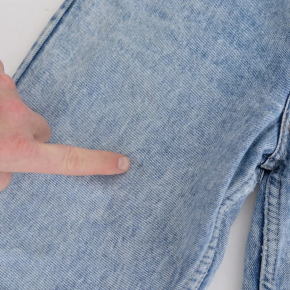 Vintage Silver Acid Wash Straight Leg Jeans Denim - Picture 12 of 14